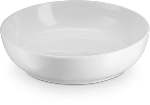 Kook pasta bowl white stacks neatly, saving cabinet space while keeping meals elegant.