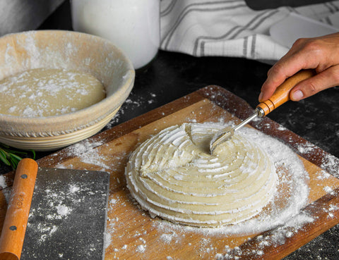 KooK Proofing Set linen liners help keep dough clean and evenly shaped