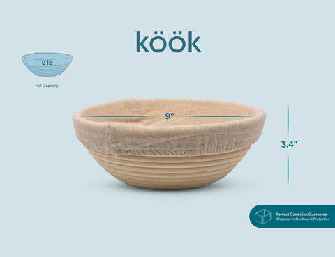 KooK Proofing Set protective cover keeps doughs protected during storage