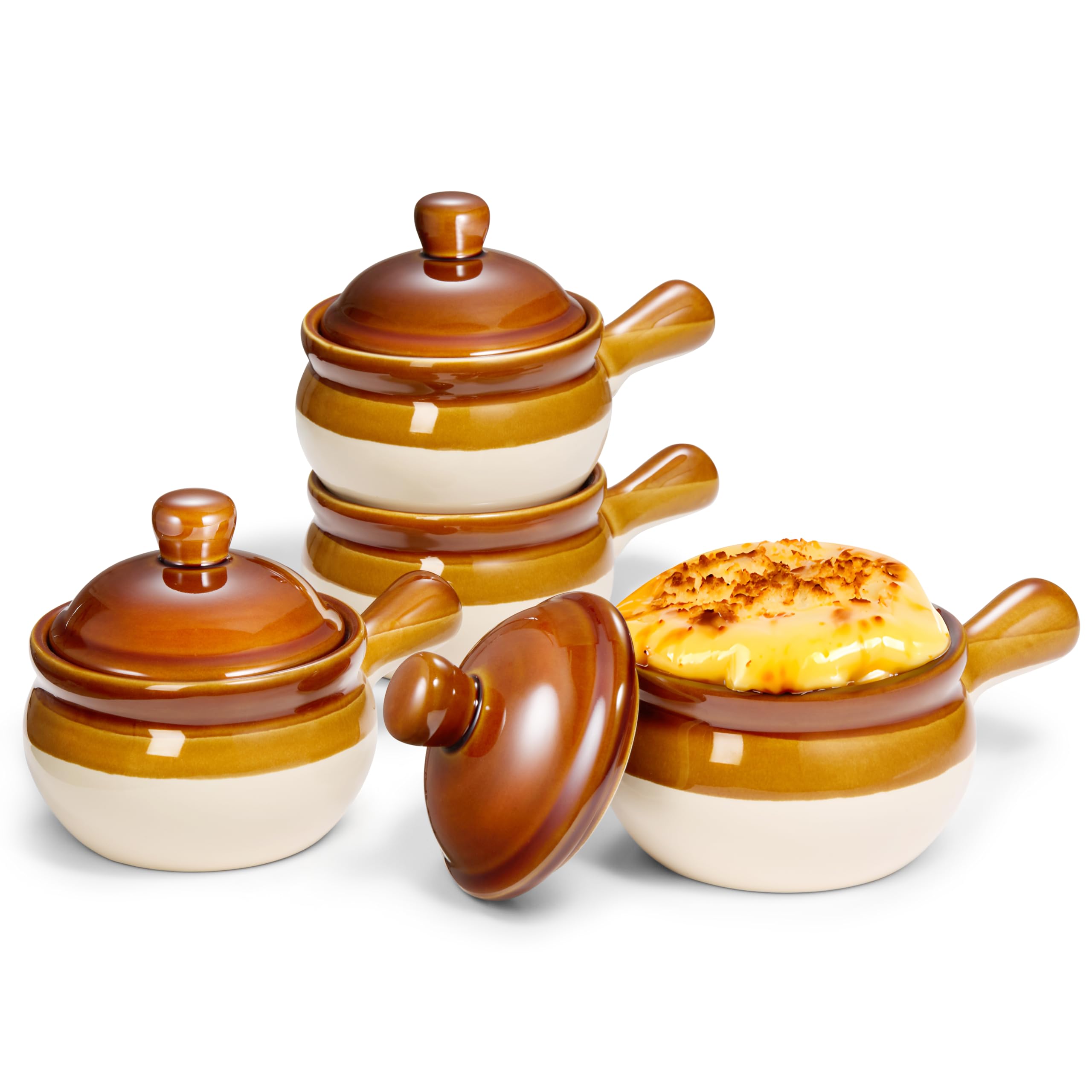 KooK Puebla collection French Onion Crock 15oz ready to serve rich, cheesy soups.
