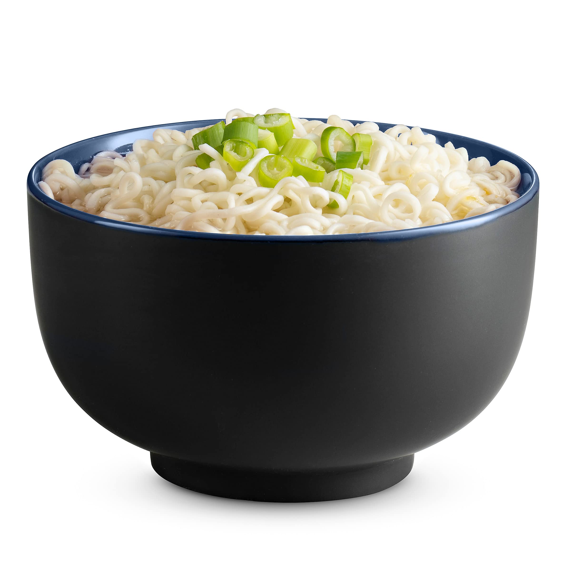 KooK ramen bowl interior navy highlight for vibrant presentation and easy mixing.