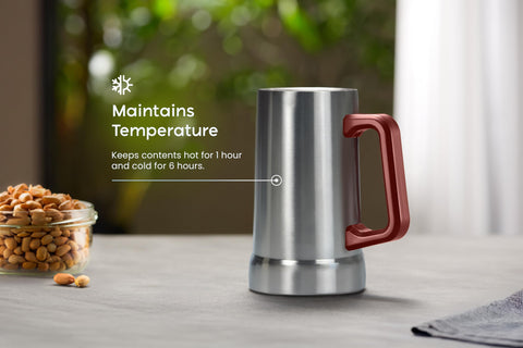 KooK shatterproof portable mug ideal for picnics and tailgates.