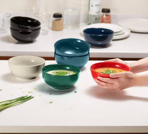 KooK soup bowls microwave-safe for quick reheats.