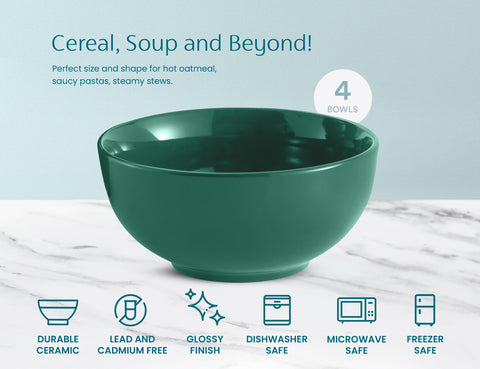 KooK stackable-design bowls save space in your cabinet.