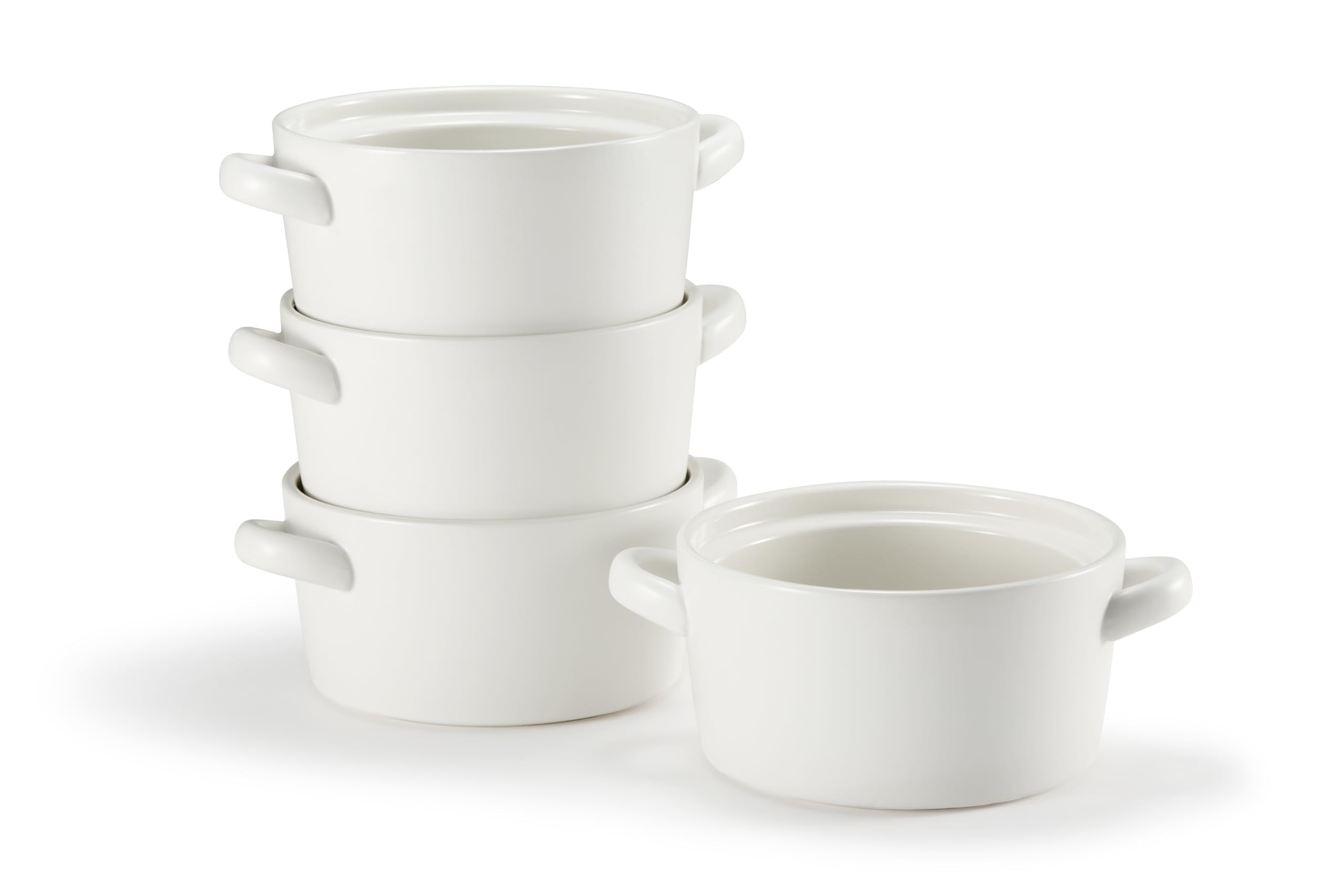 Close-up of Kook Soup Crock handles for safe oven-to-table transfers