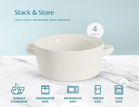 Kook Soup Crock serving dish supports casseroles and pasta portions