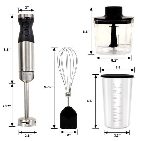Koolatron Kenmore immersion blender ergonomic handle for comfortable use.