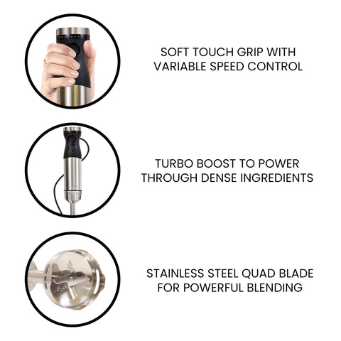 Koolatron Kenmore immersion blender milk frother for creamy drinks.