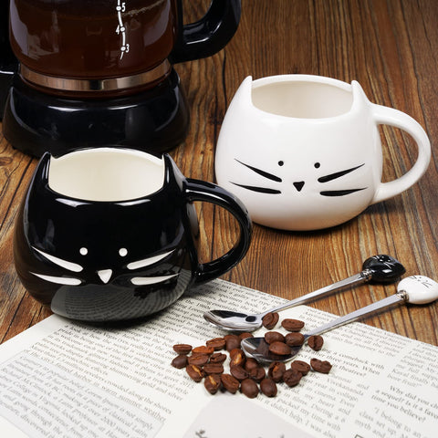 Koolkatkoo dishwasher and microwave safe ceramic mug for easy cleanup.