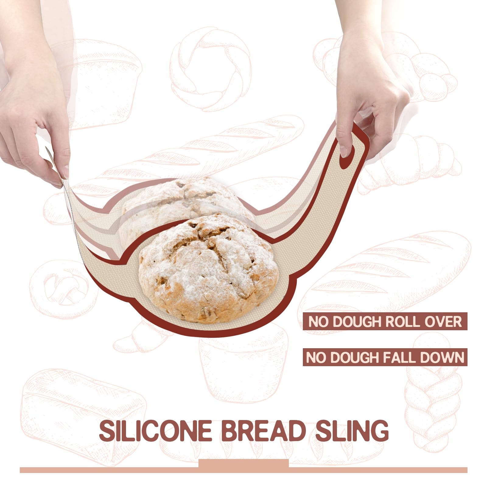 Koolstuffs bread sling easy cleaning, dishwasher-safe or hand wash for quick kitchen tidy