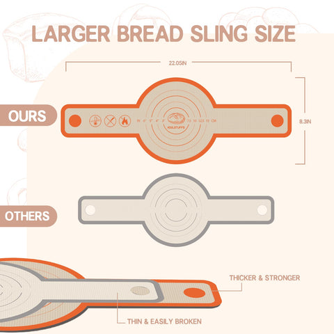 Koolstuffs bread sling heat resistance enables high-heat baking