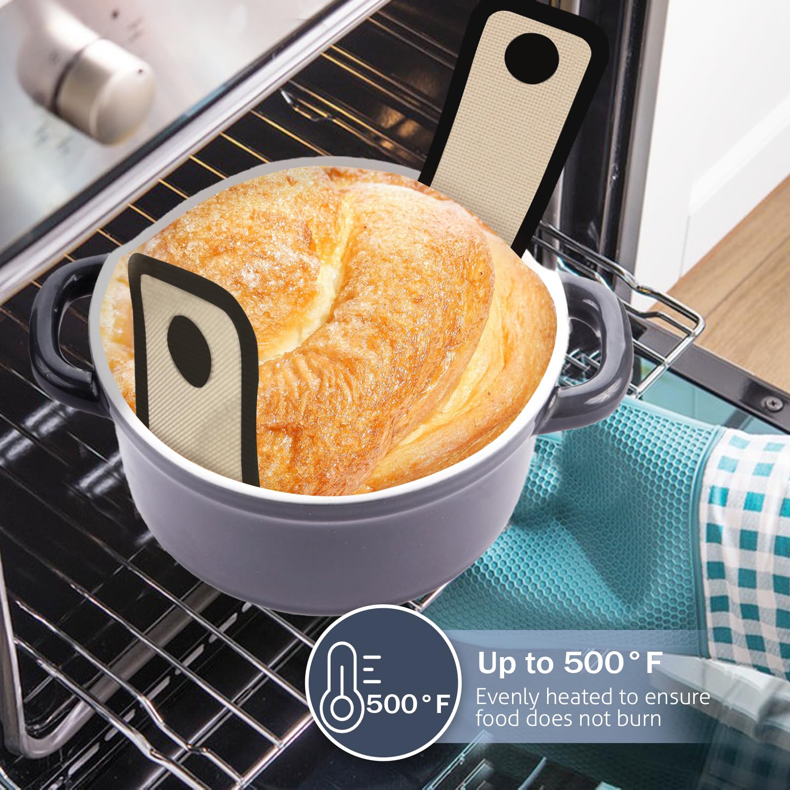 Koolstuffs easy-clean silicone bread sling oval designed for quick rinses