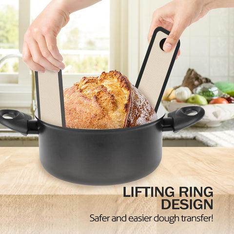 Koolstuffs easy-clean silicone bread sling round designed for quick rinses