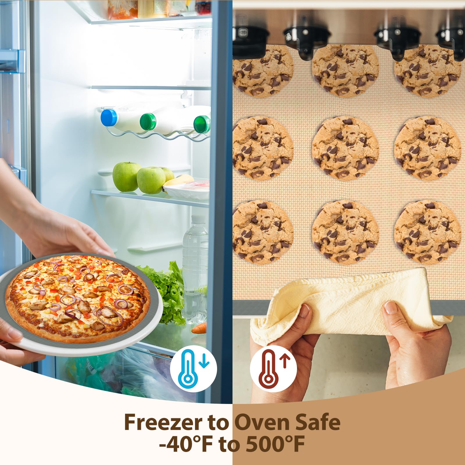 Koolstuffs heat-resistant mats endure up to 500°F for versatile cooking.