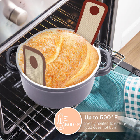 Koolstuffs heat-resistant bread mat handles temperatures from -40°F to 500°F.