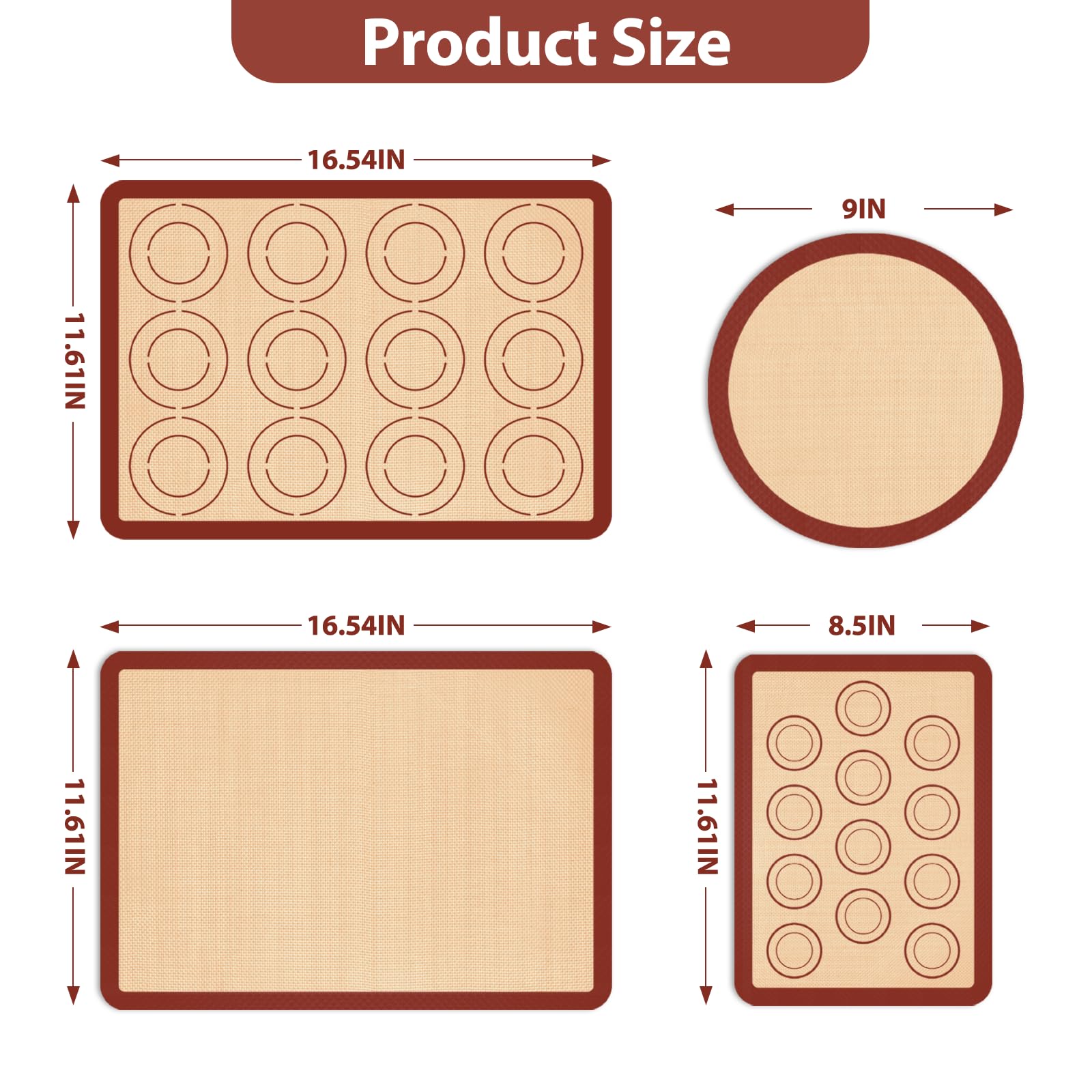 Koolstuffs guided macaron mat ensuring precise sizing for pastries
