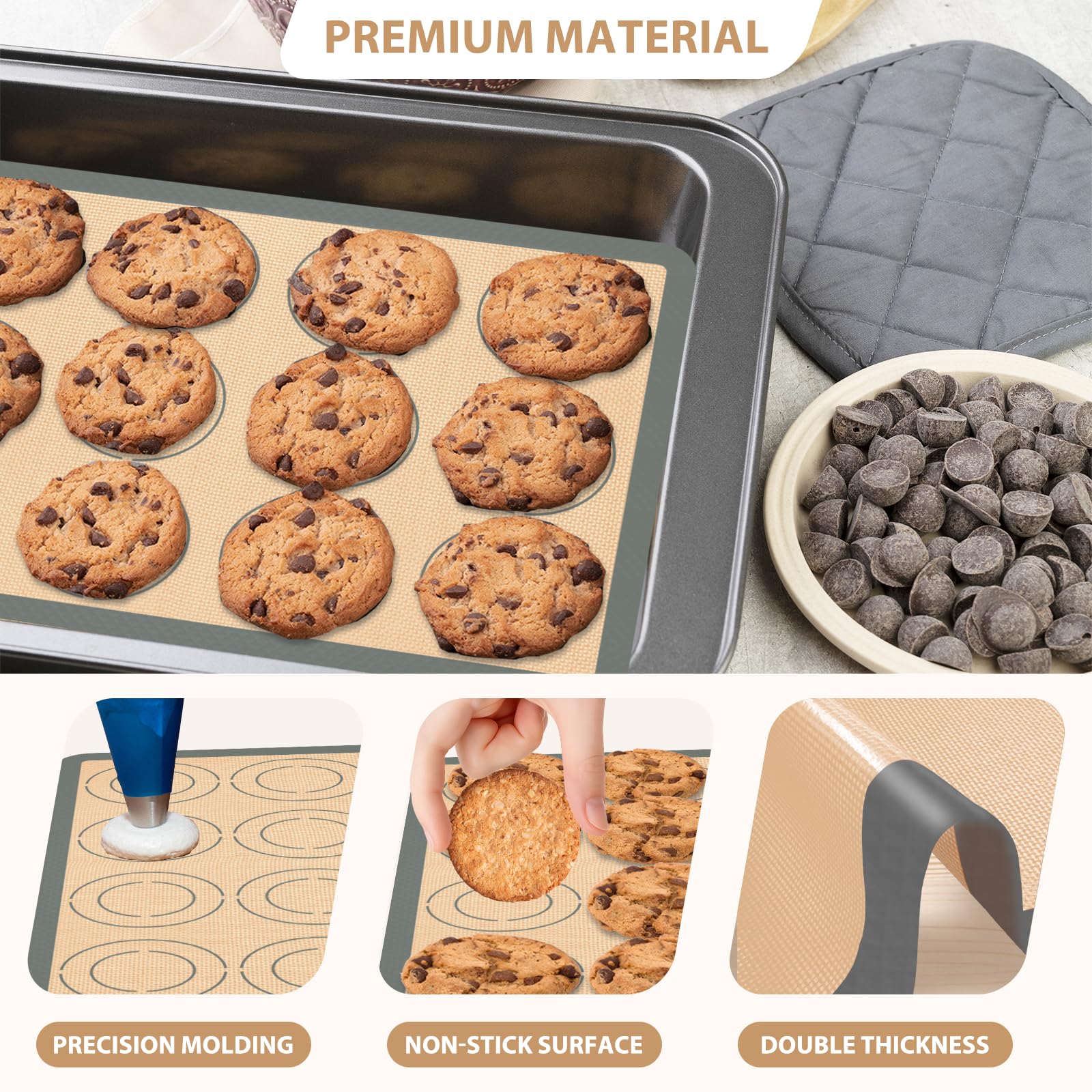 Koolstuffs standard mat 11-61x8-5 provides versatile baking and easy cleanup