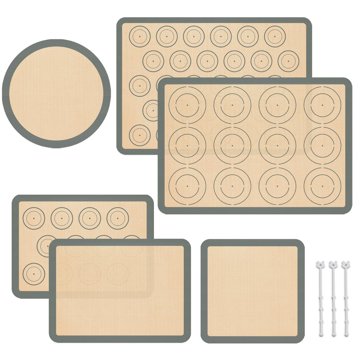 Koolstuffs silicone baking mats set of six banner displaying versatile non-stick surface