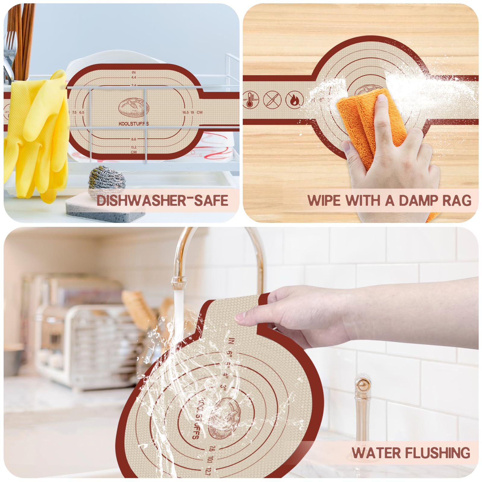 Koolstuffs silicone bread sling round red used for versatile baking tasks