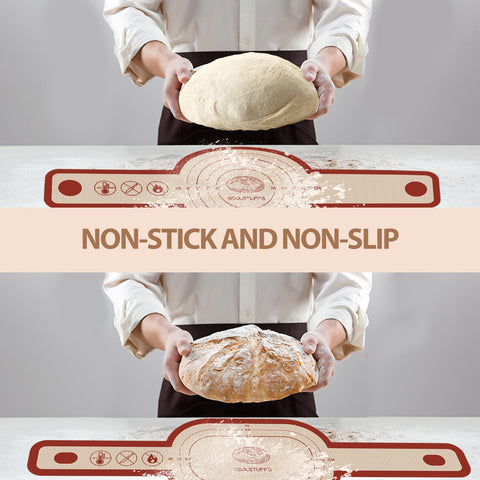 Koolstuffs silicone bread sling oval red handle for secure loading