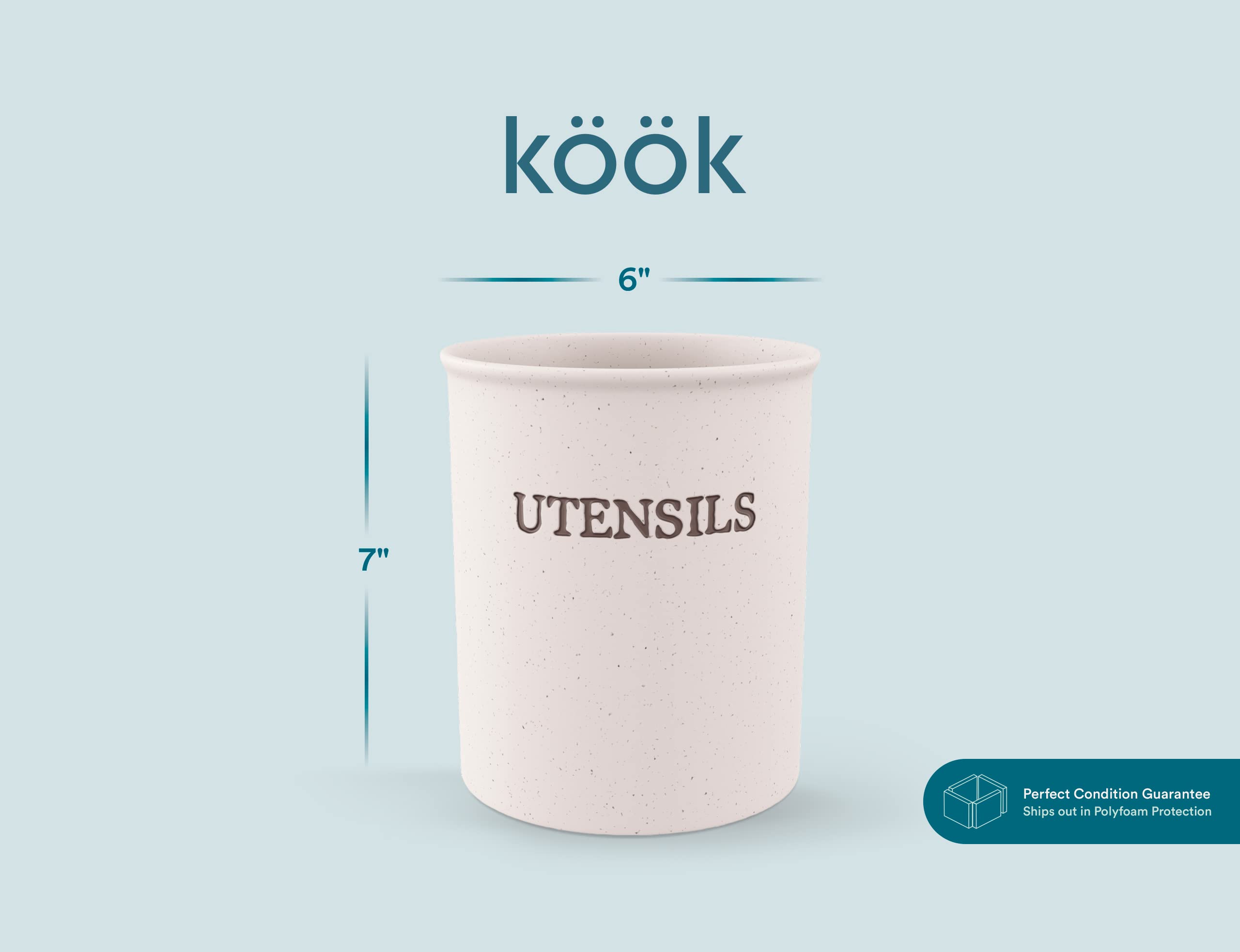 KooK counter organizer doubles as a centerpiece with sunflowers