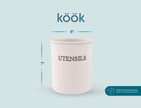 KooK counter organizer doubles as a centerpiece with sunflowers
