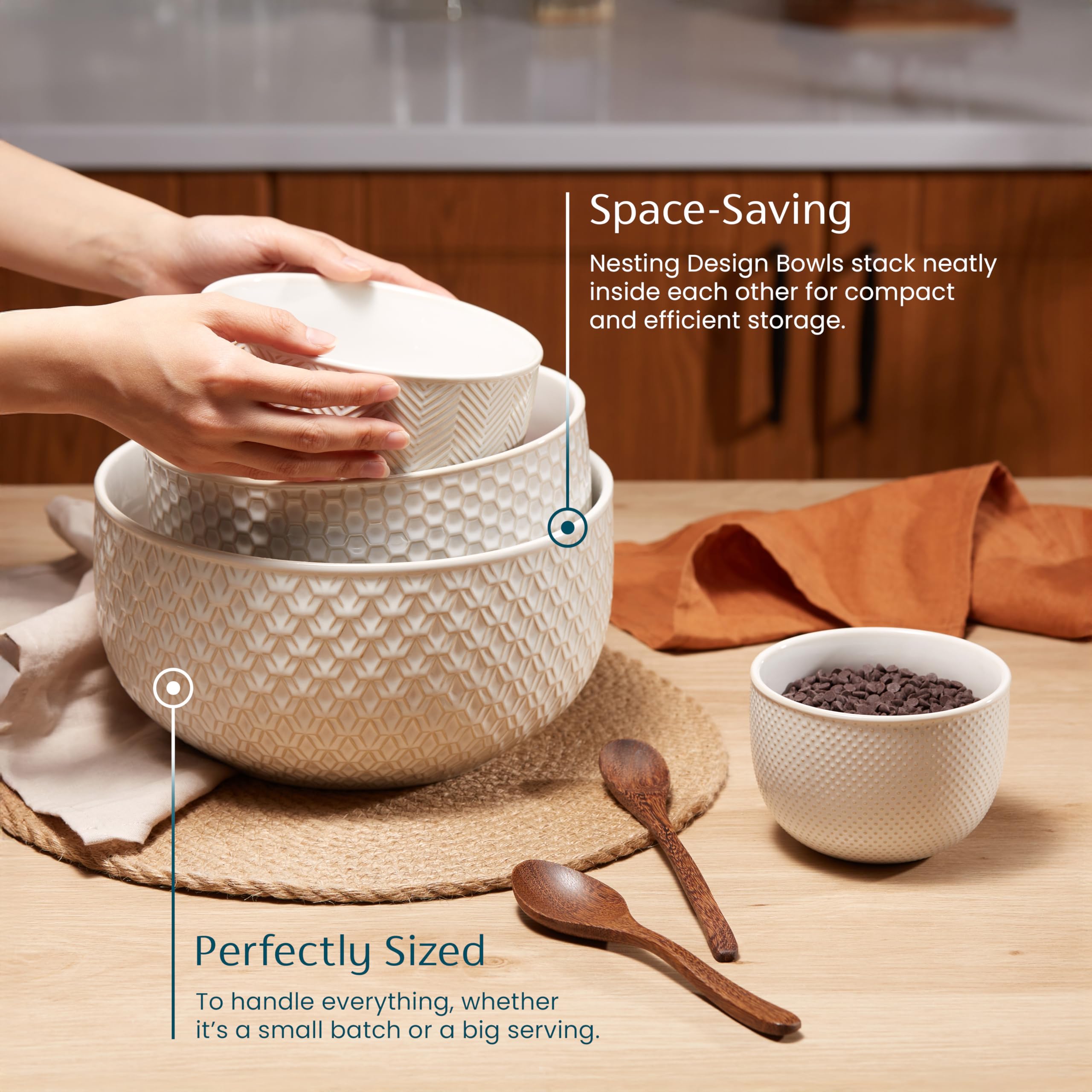 KooK bowls feature copper accents for elegant table presentation