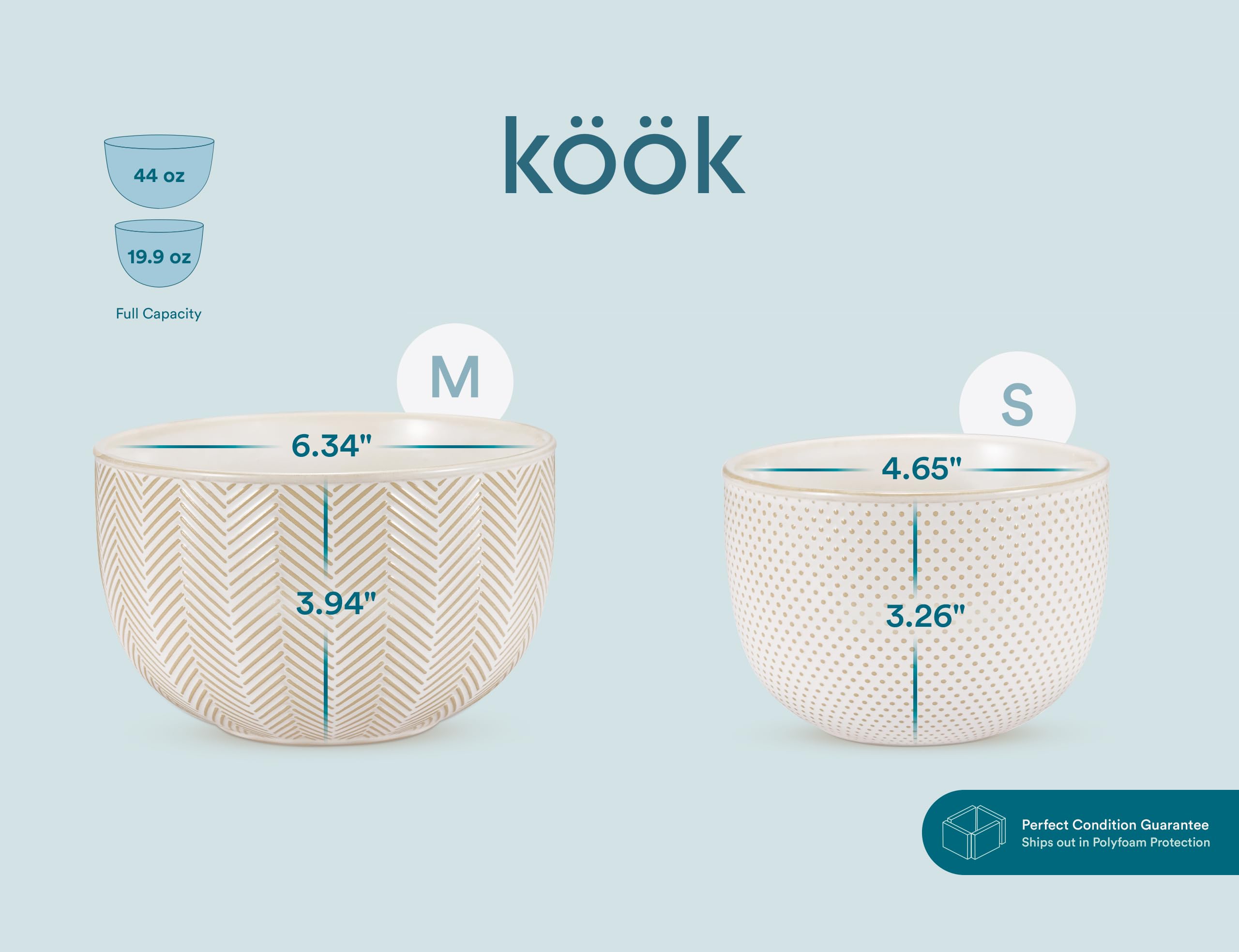 KooK Narbonne ivory bowls enhance prep and serving with versatile style