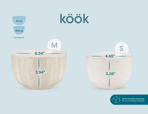 KooK Narbonne ivory bowls enhance prep and serving with versatile style