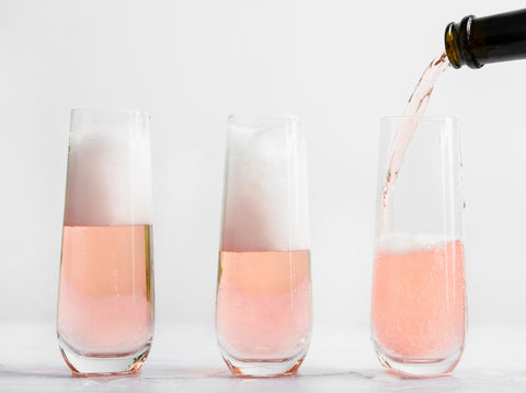 KooK dishwasher-safe champagne flute for easy cleanup.