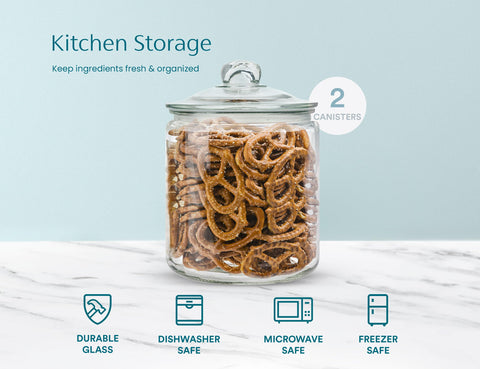 KooK half-gallon jar offers ample space for staples