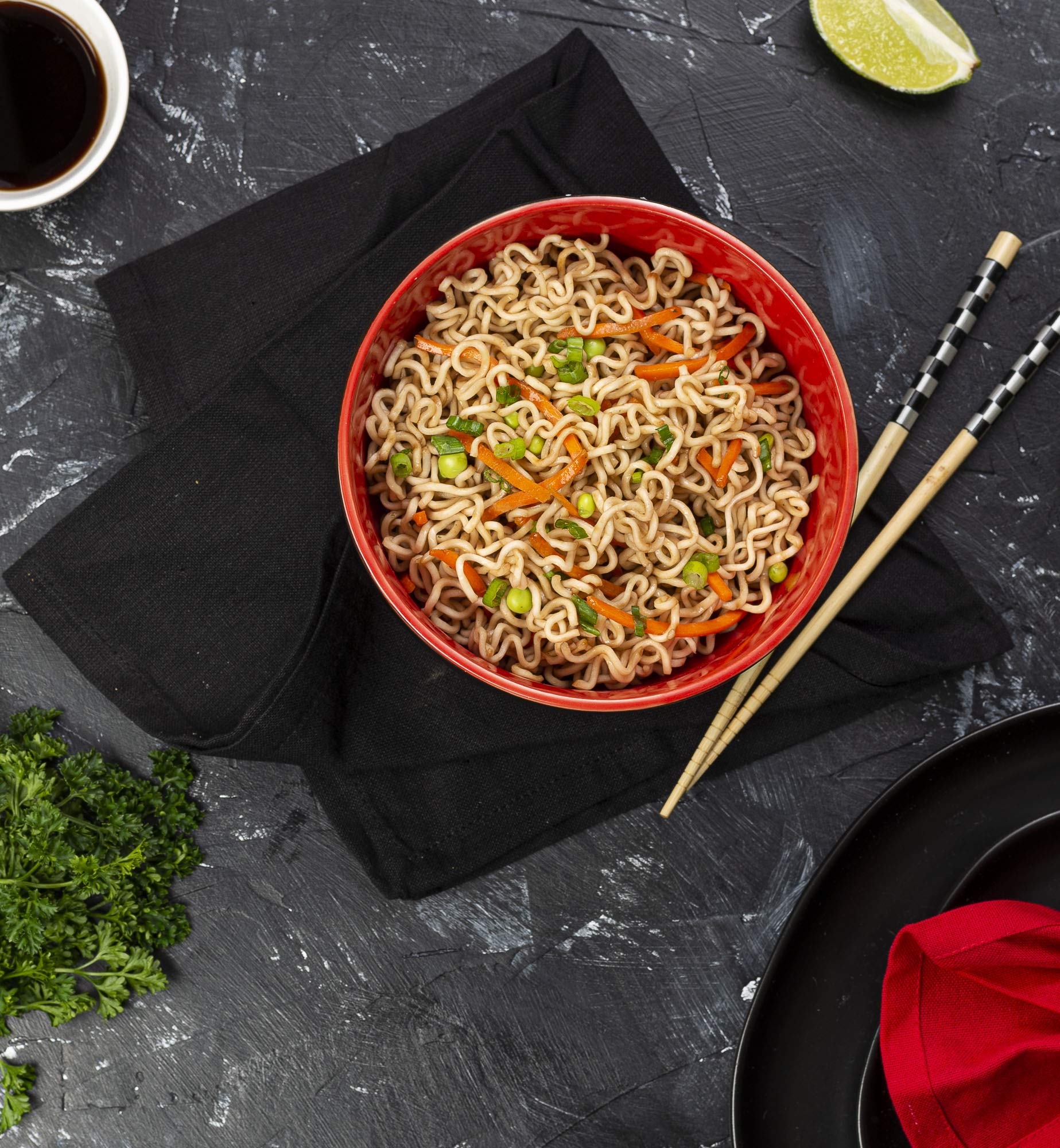 KooK deep ramen bowl shows deep design ideal for steaming hot noodles.