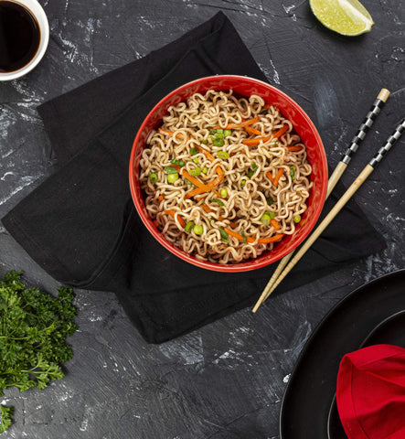 KooK deep ramen bowl shows deep design ideal for steaming hot noodles.