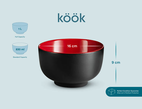 KooK ramen bowl microwave safe, heat noodles quickly without transferring odors.