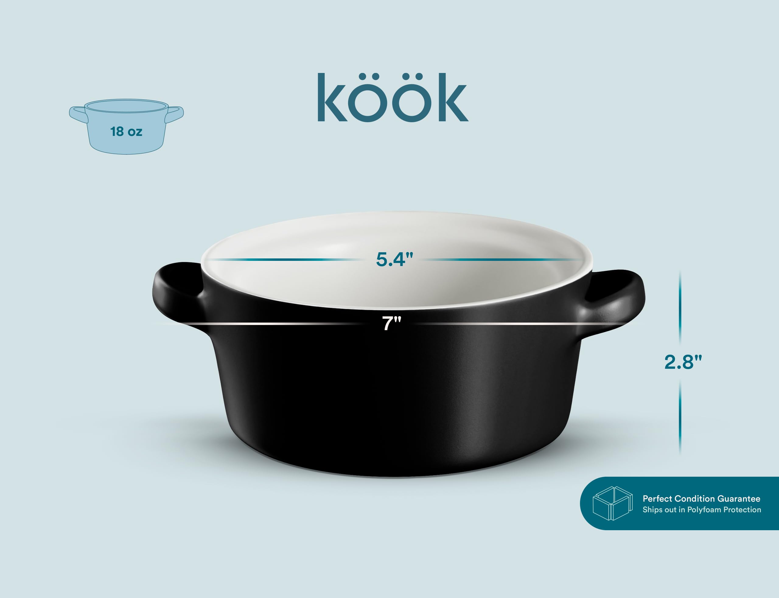 KooK 4-piece set ready for family meals and leftovers.