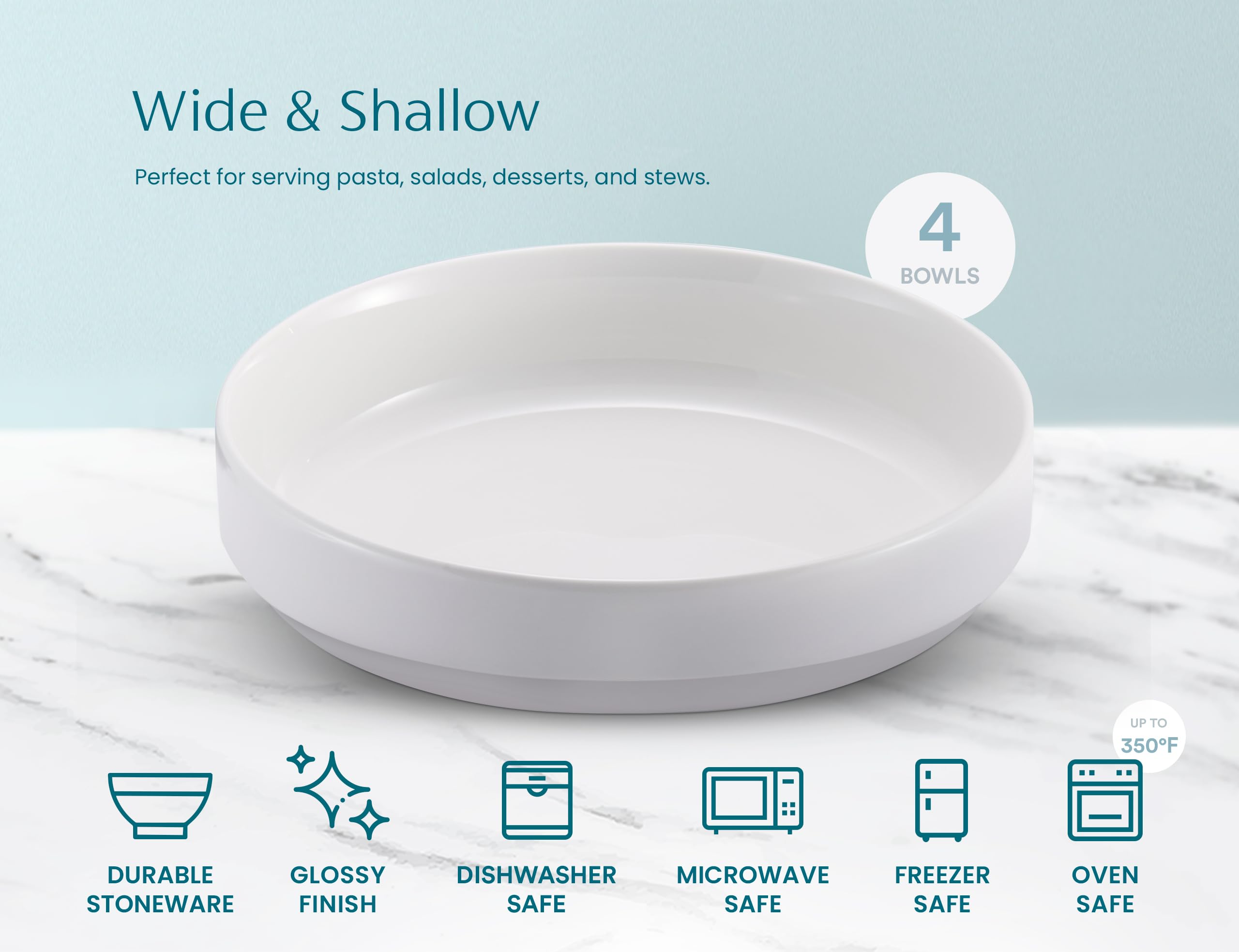 KooK sturdy stoneware that resists odors and stains