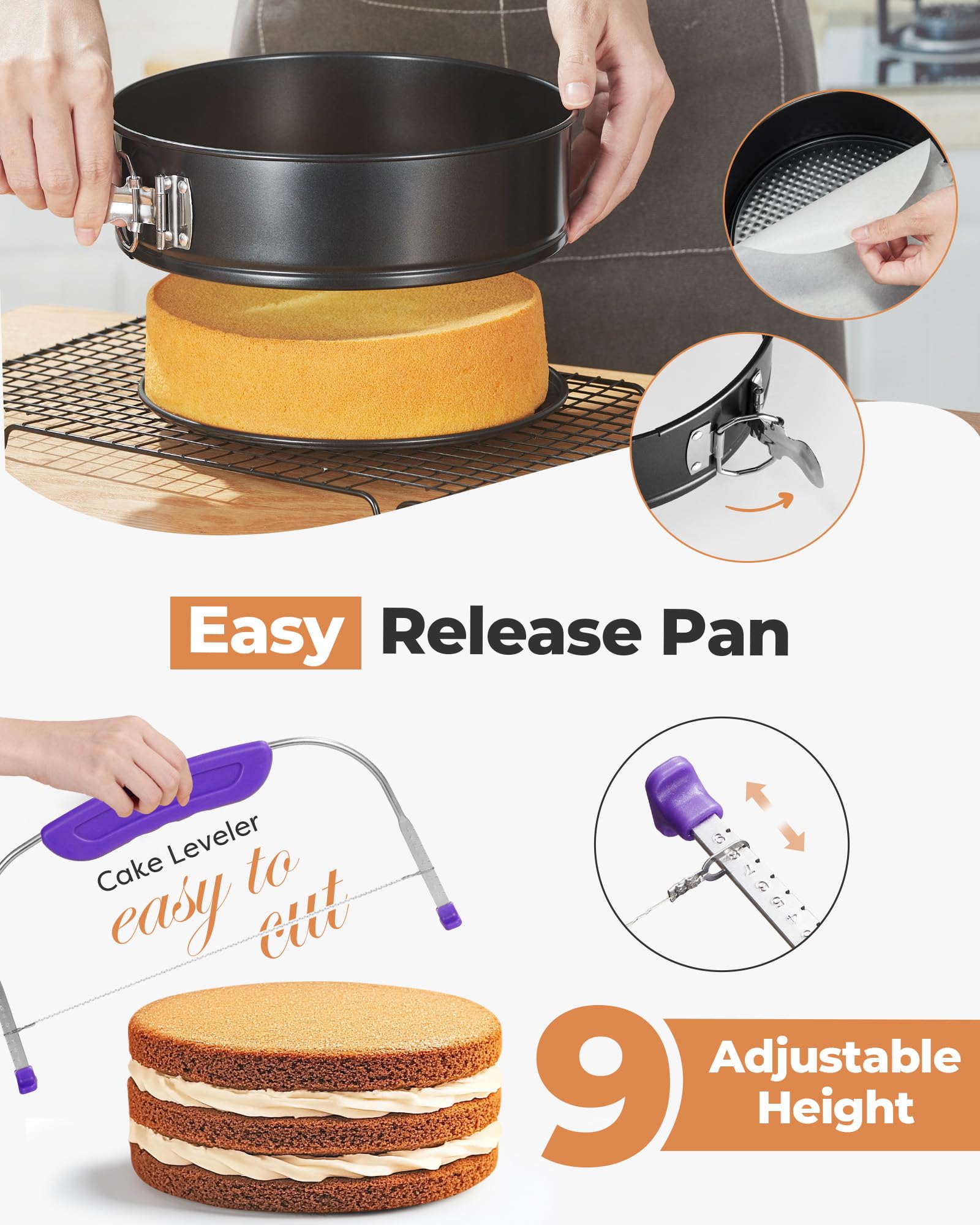 Kootek 11-inch cake turntable for precise decorating