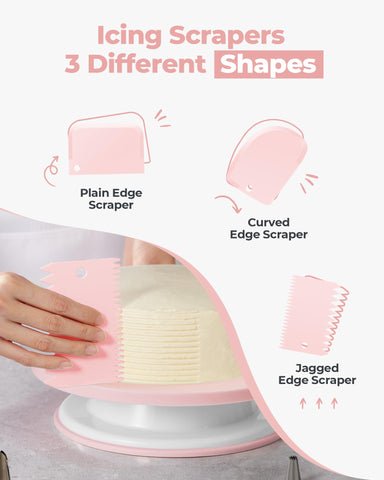 Kootek frosting spatulas deliver even frosting and clean edges on layered cakes