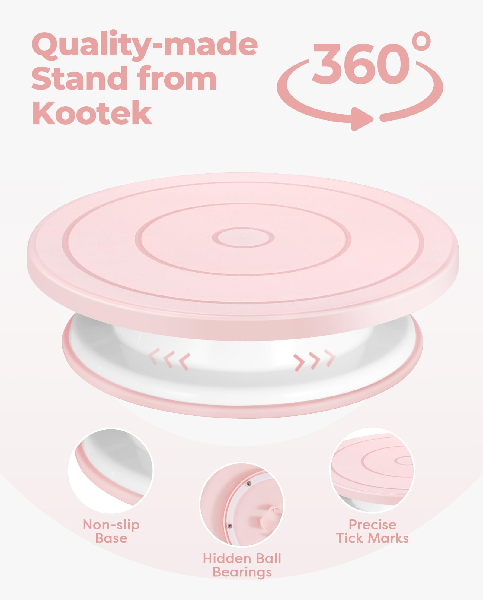 Kootek 158-pcs piping tips set enables diverse patterns for creative cake decoration