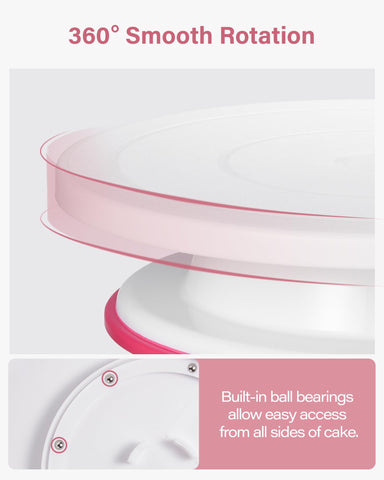 Kootek rotating turntable helps seamless icing from all angles