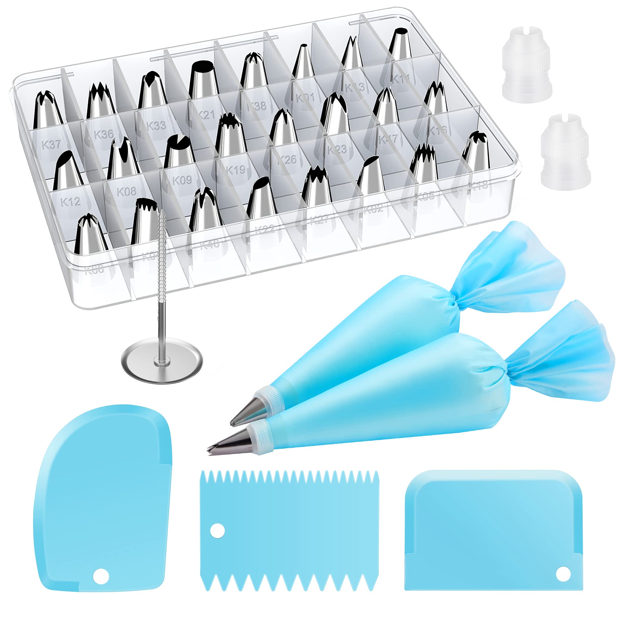 Kootek 32-piece piping set with tips for versatile cake decorating