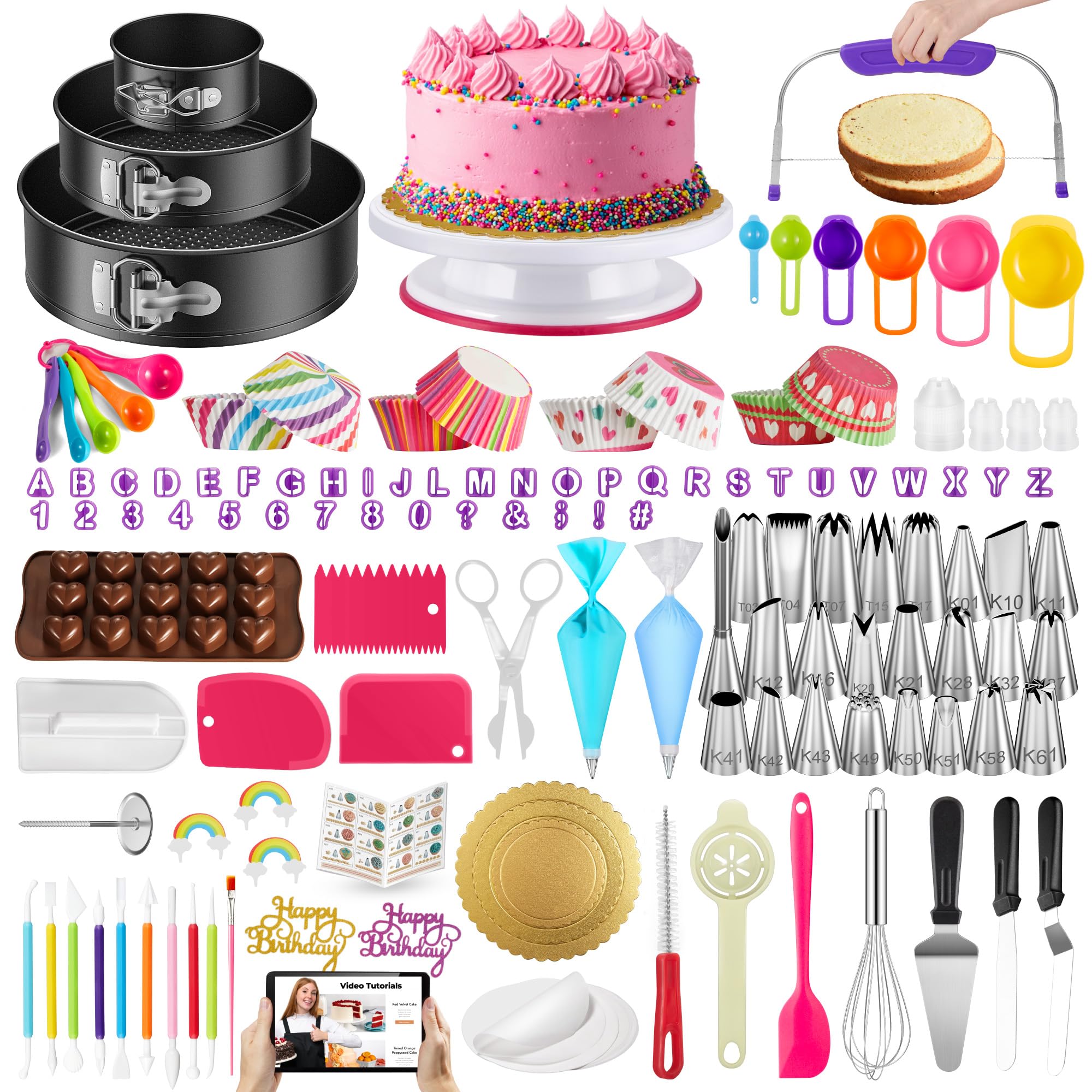 Kootek 700pcs cake decorating kit overview for home bakers