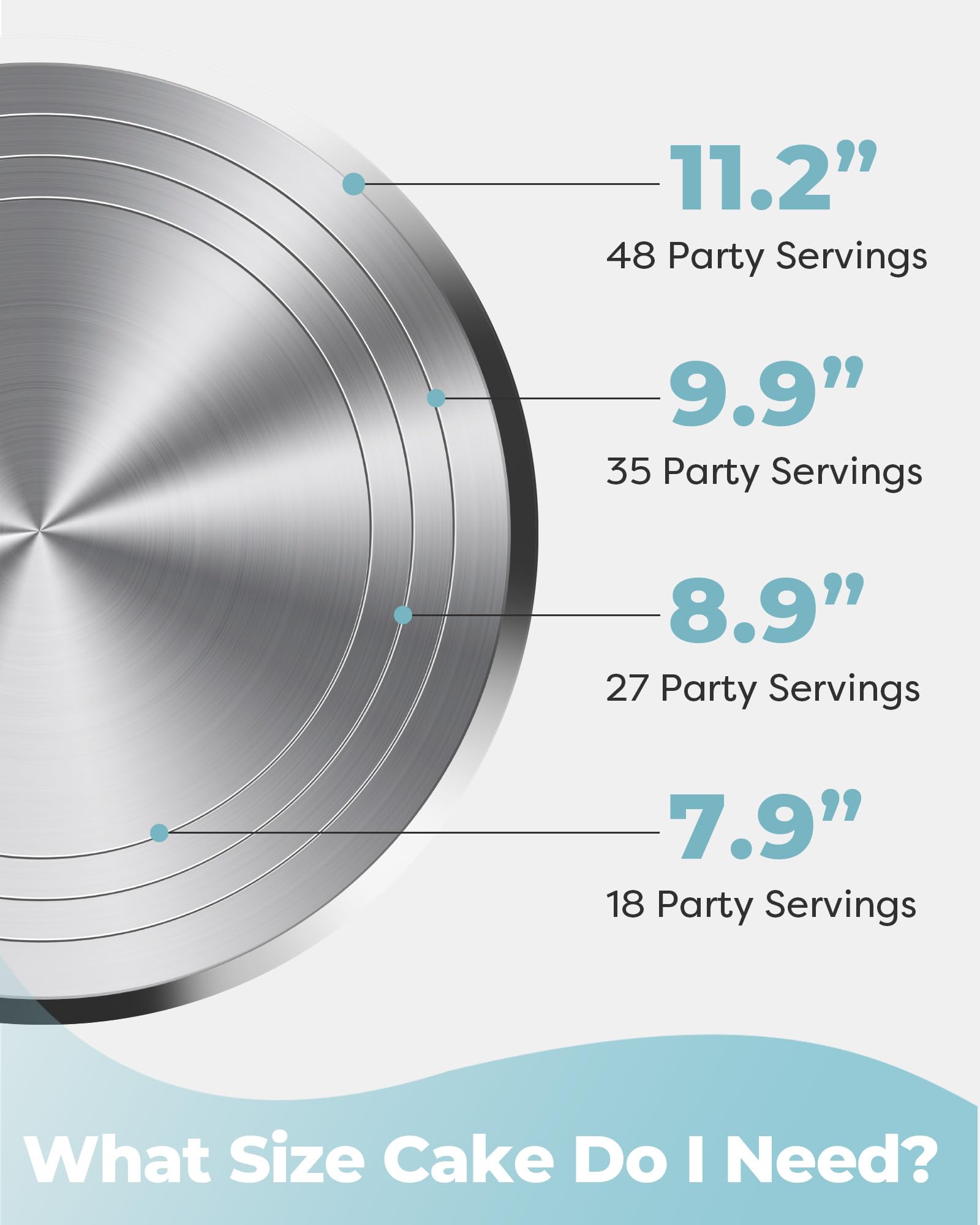 Kootek aluminum cake stand non-slip surface keeps cakes secure during decorating.