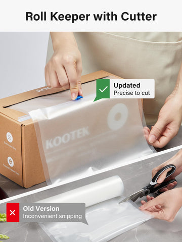 Kootek BPA-free vacuum seal bags for safe fridge, freezer, and sous vide storage