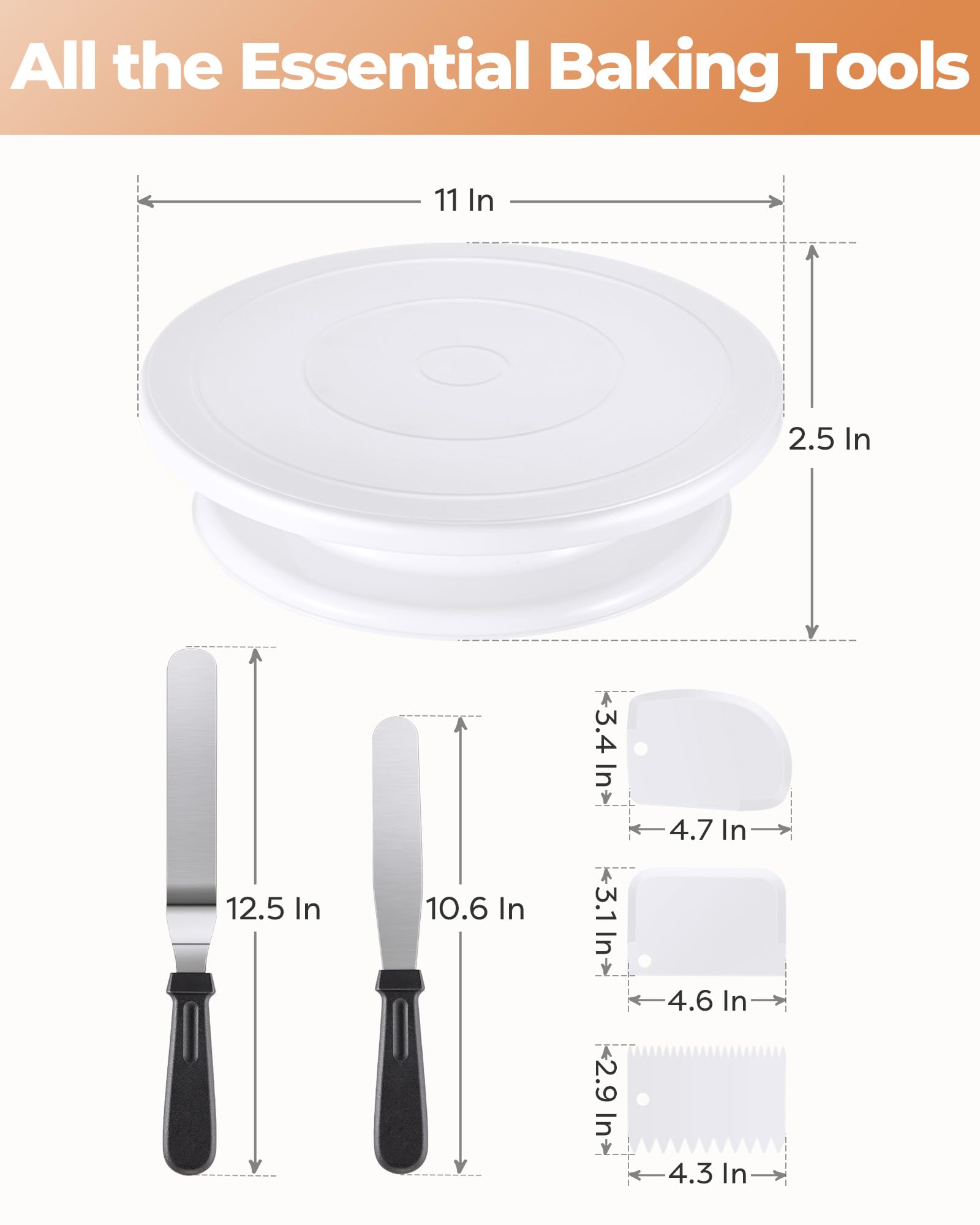 Kootek decorating kit displayed on countertop ready for a cake project