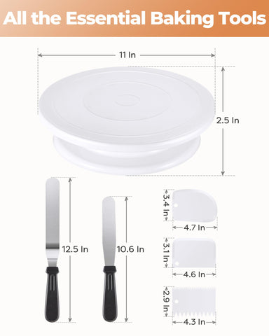 Kootek decorating kit displayed on countertop ready for a cake project