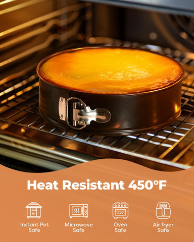 Kootek heavy-duty steel construction ensures even baking