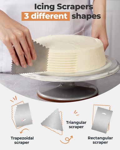 Kootek cake server for clean cutting and serving slices without damage