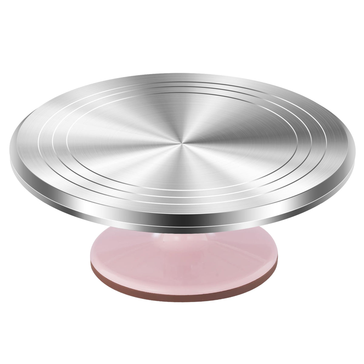 Kootek 12-inch cake stand with smooth 360° rotation for precise decorating.