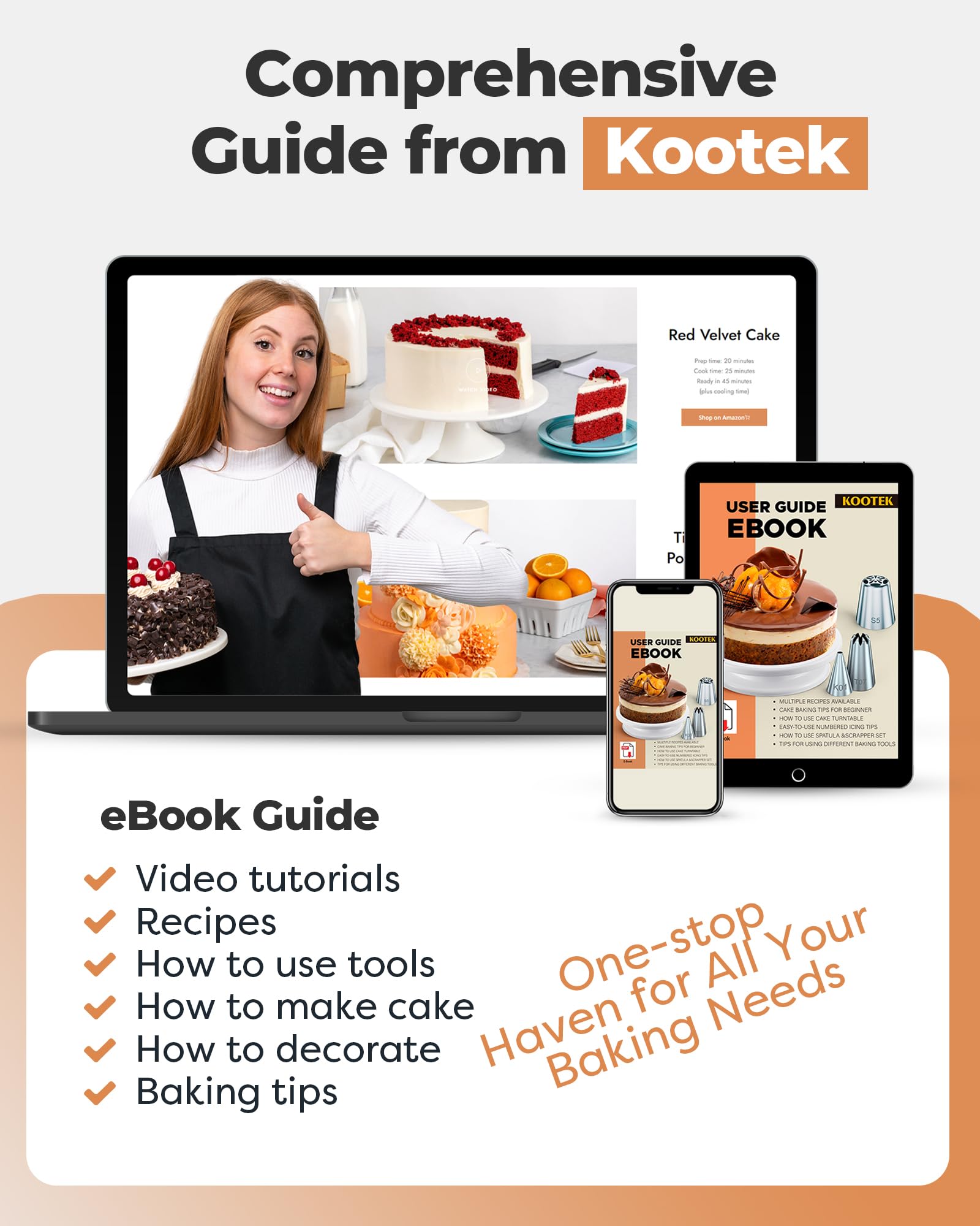 Kootek e-book guide baking helps improve decorating skills